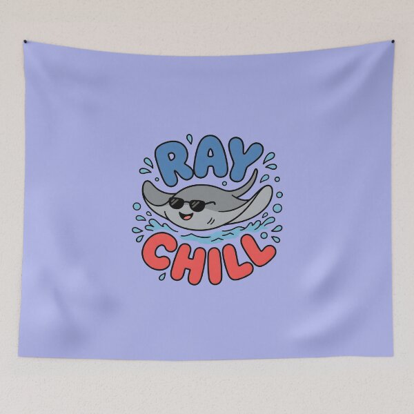 Item preview, Ray Chill – Cute Stingray with Sunglasses Design designed and sold by Sea Gem.
