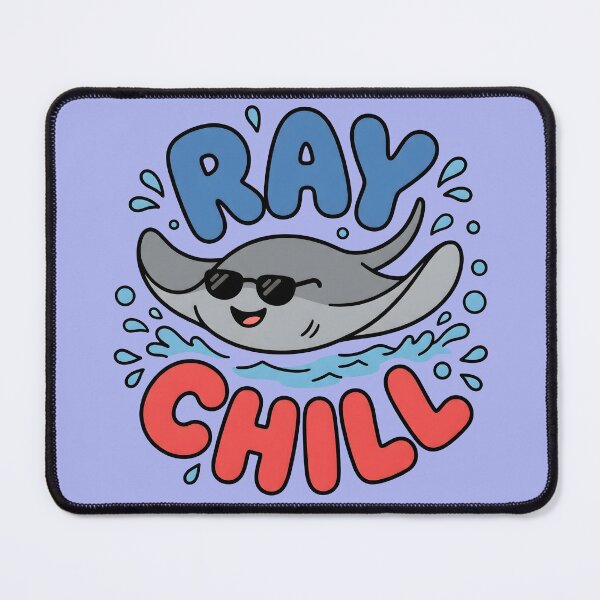 Item preview, Ray Chill – Cute Stingray with Sunglasses Design designed and sold by Sea Gem.