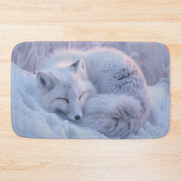 Item preview, Arctic Fox Curled in Snow, Wildlife designed and sold by GuildedWordGraphics.