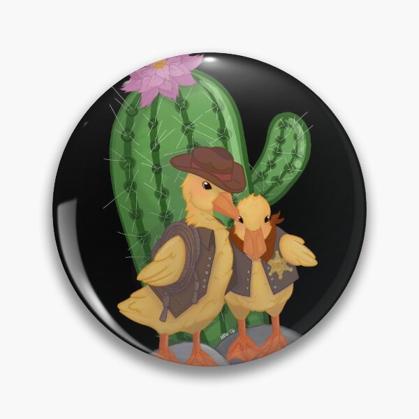 Item preview, Cowboy Duckling Duo Cactus Western Cartoon Cute Animal Sticker Card Babyshower designed and sold by Komorebji.