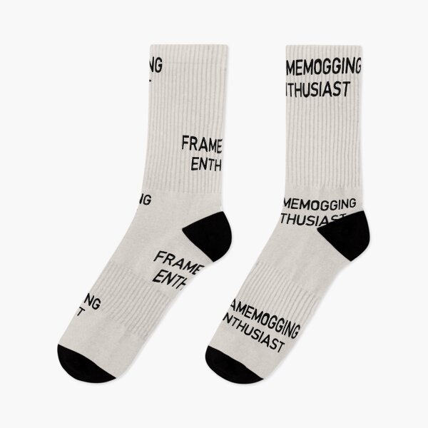 Item preview, FRAMEMOGGING ENTHUSIAST Manosphere Looksmaxxing Meme black designed and sold by TackyTime.