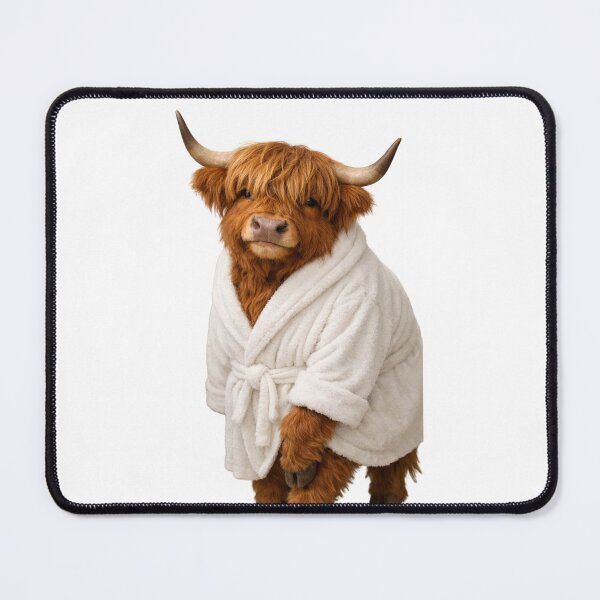 Item preview, Bathrobe Highland Cow designed and sold by Sillytoe.