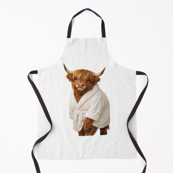 Item preview, Bathrobe Highland Cow designed and sold by Sillytoe.