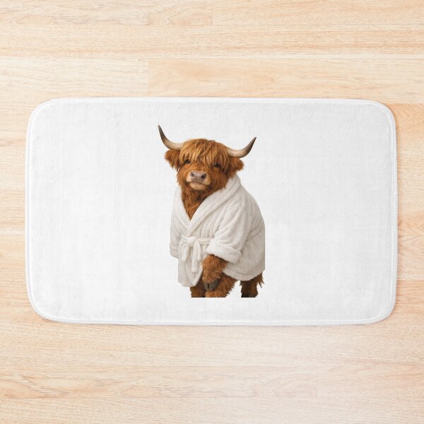 Item preview, Bathrobe Highland Cow designed and sold by Sillytoe.