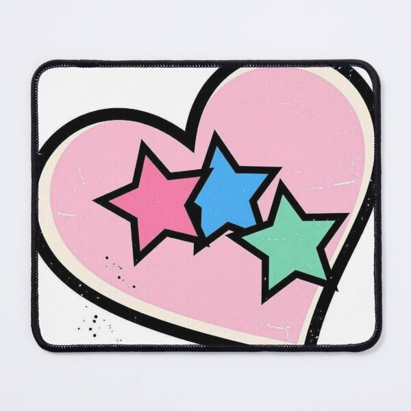 Item preview, Vintage Heart and Stars - Minimalist designed and sold by conamor-bymel.