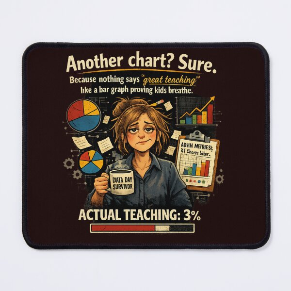 Item preview, Another Chart? Sure. Funny Teacher Shirt – Admin Data Humor for Educators designed and sold by Shadowframe Studios.