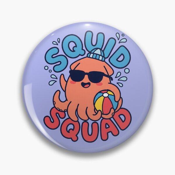 Item preview, Squid Squad – Cute Beach Squid Design designed and sold by Sea Gem.