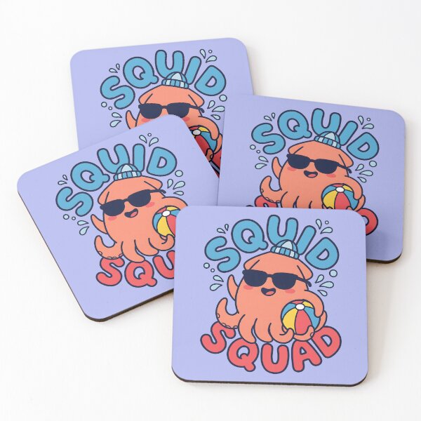 Item preview, Squid Squad – Cute Beach Squid Design designed and sold by Sea Gem.