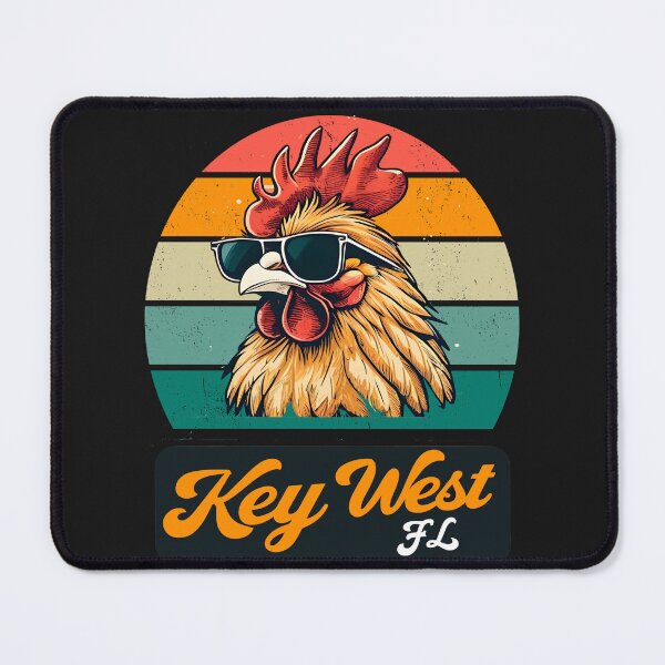 Item preview, Key West rooster and retro sunset for family vacation Florida designed and sold by erozzz.