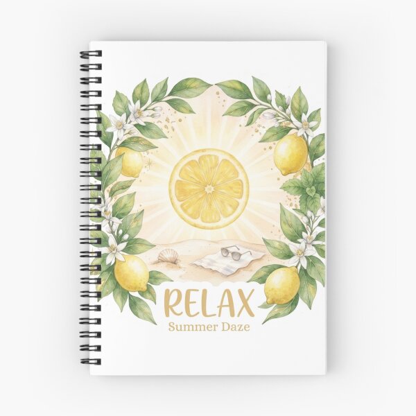 Item preview, Tropical Lemon Relax Sticker designed and sold by The Sticker Treasury.