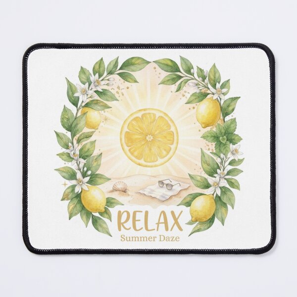 Item preview, Tropical Lemon Relax Sticker designed and sold by The Sticker Treasury.