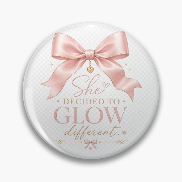 Item preview, She Decided to Glow Different – Coquette Luxury Bow Design designed and sold by SummitTrails.