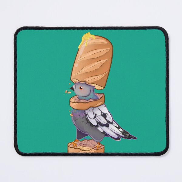 Item preview, Bread n’ Butter Baguette Pigeon Cartoon Colorful Animal/Pet Cute Sticker designed and sold by Komorebji.
