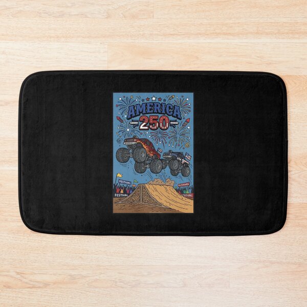 Item preview, Monster Trucks & Fireworks - opt 2 designed and sold by jlStopMedia.