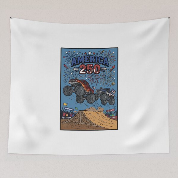 Item preview, Monster Trucks & Fireworks - opt 2 designed and sold by jlStopMedia.