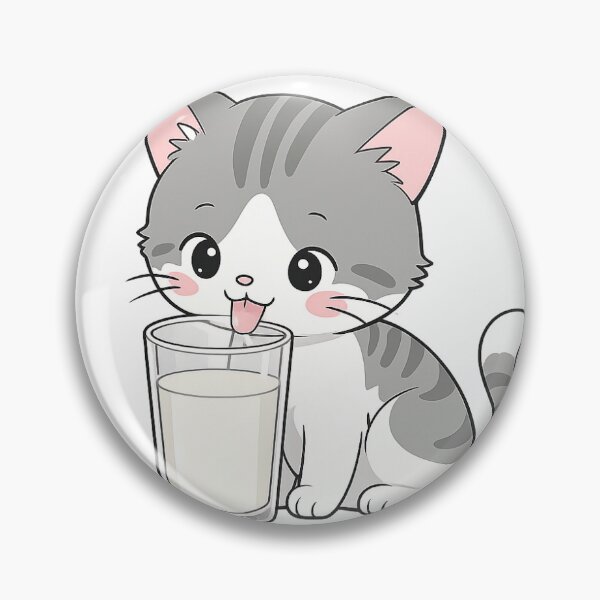 Item preview, Kitty enjoying milk designed and sold by Fogerbear.