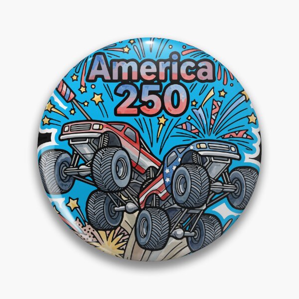 Item preview, Monster Trucks & Fireworks - opt 1 designed and sold by jlStopMedia.