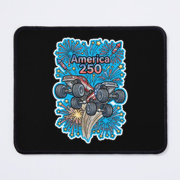 Item preview, Monster Trucks & Fireworks - opt 1 designed and sold by jlStopMedia.