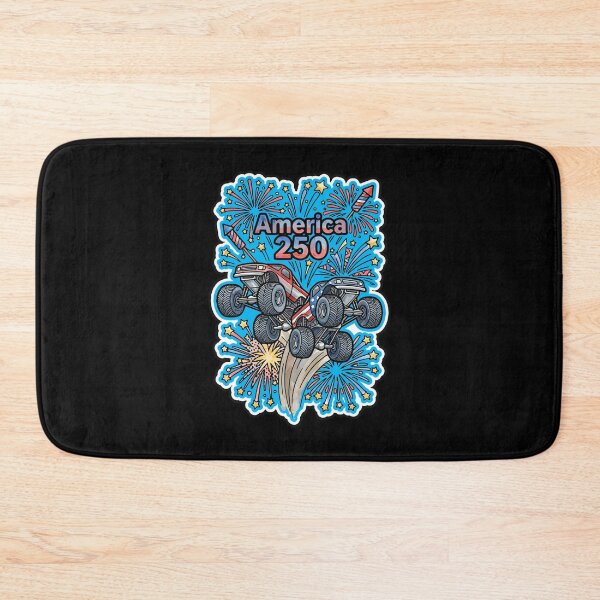 Item preview, Monster Trucks & Fireworks - opt 1 designed and sold by jlStopMedia.