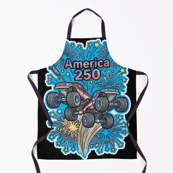 Item preview, Monster Trucks & Fireworks - opt 1 designed and sold by jlStopMedia.