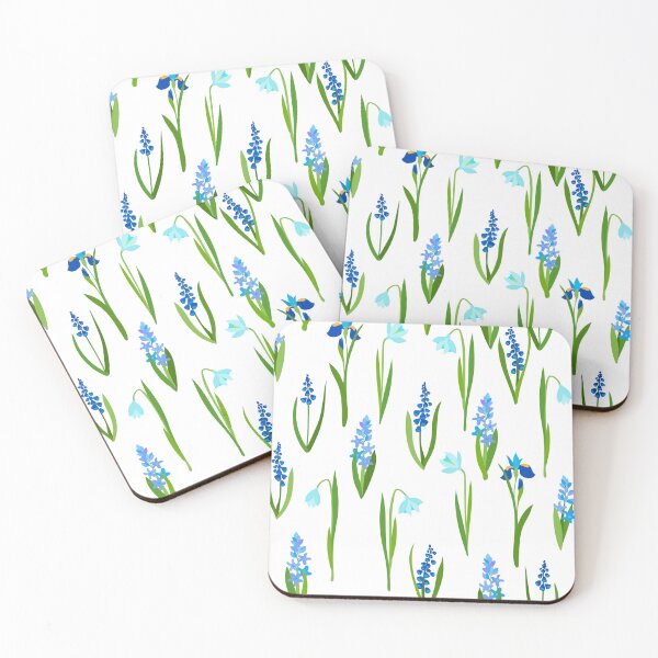 Item preview, Midnight Bloom: Vibrant Blue Botanical Garden designed and sold by LiveLearnCreate.