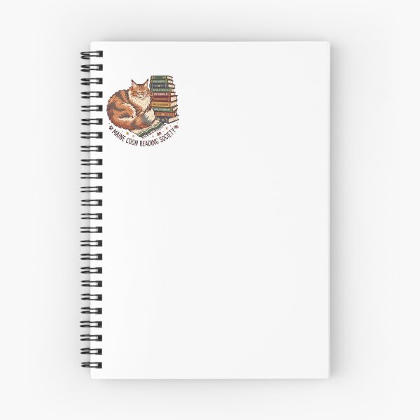 Item preview, Maine Coon Reading Society Vintage Hardcover Book designed and sold by PictoVibe.