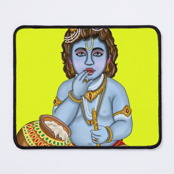 Item preview, Lord Krishna Artwork | Divine Hindu God Digital Painting Illustration designed and sold by Harshit_Digital_Arts.
