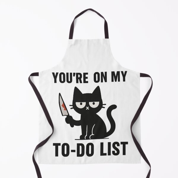 Item preview, You're On My To-Do List Cat designed and sold by Dragstrider.