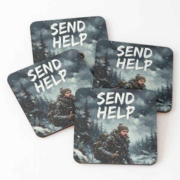Item preview, Send Help Survival Thriller Movie Tribute Art Poster designed and sold by Art's Diner.