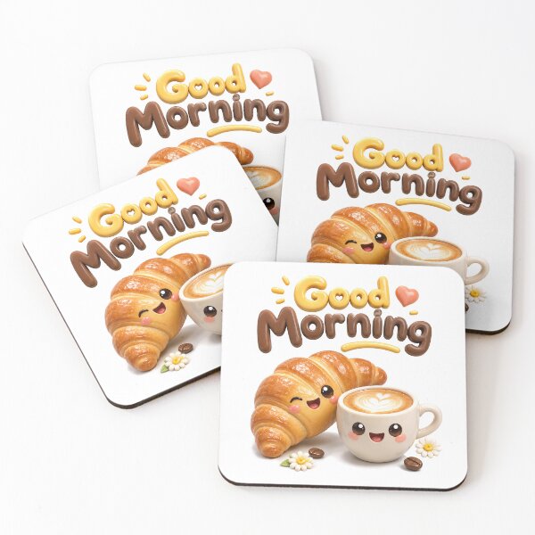Item preview, Sunshine Croissant Café: A Good Morning Smile designed and sold by BlissBlvdShop.