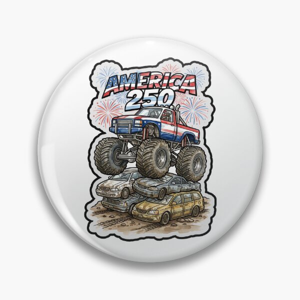 Item preview, America 250 Monster Truck Mayhem - opt 2 designed and sold by jlStopMedia.