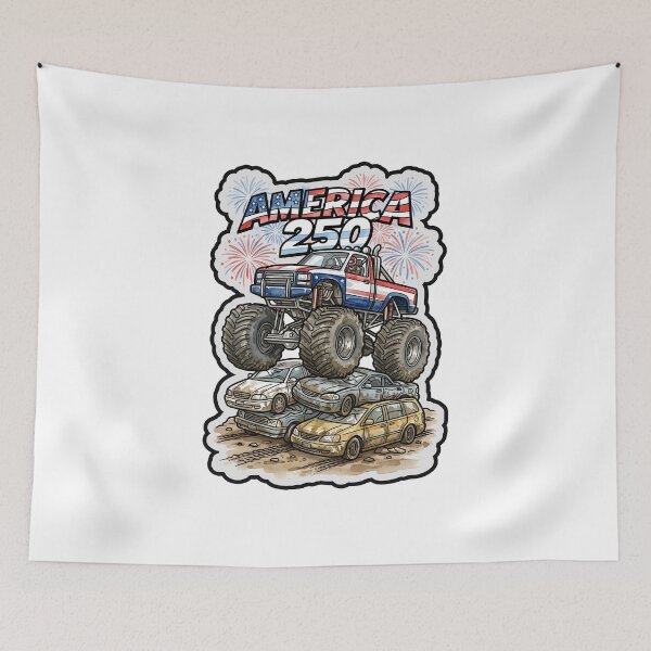 Item preview, America 250 Monster Truck Mayhem - opt 2 designed and sold by jlStopMedia.