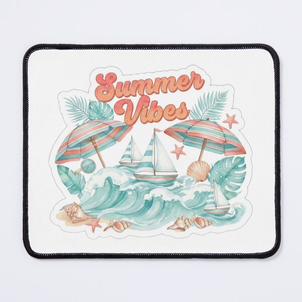 Item preview, Summer Vibes Tea Sticker designed and sold by The Sticker Treasury.