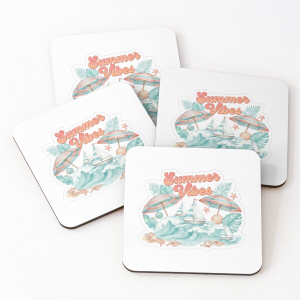 Item preview, Summer Vibes Tea Sticker designed and sold by The Sticker Treasury.