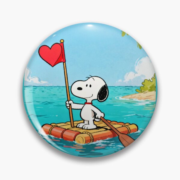 Item preview, Snoopy Ocean Raft Adventure Valentine designed and sold by Innova_Creations.
