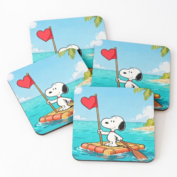 Item preview, Snoopy Ocean Raft Adventure Valentine designed and sold by Innova_Creations.