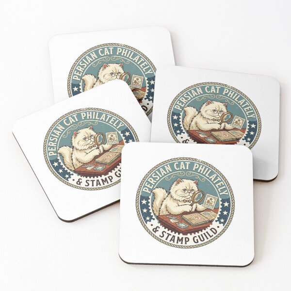 Item preview, Persian Cat Philately Stamp Guild Magnifying Glass designed and sold by PictoVibe.
