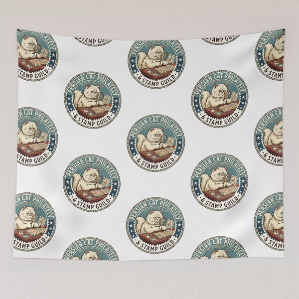 Item preview, Persian Cat Philately Stamp Guild Magnifying Glass designed and sold by PictoVibe.