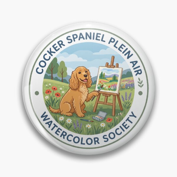 Item preview, Cocker Spaniel Plein Air Watercolor Society Easel designed and sold by PictoVibe.