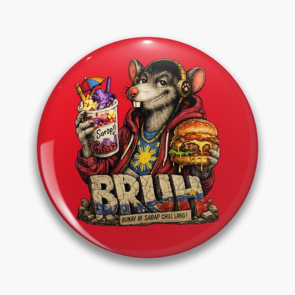 Item preview, "BRUH" Filipino Rat - Halo Halo and Burger! designed and sold by FlipFlopTeesCo.