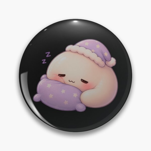 Item preview, Sleepy Mochi Cuddling a Pillow designed and sold by ImagenFusionP.