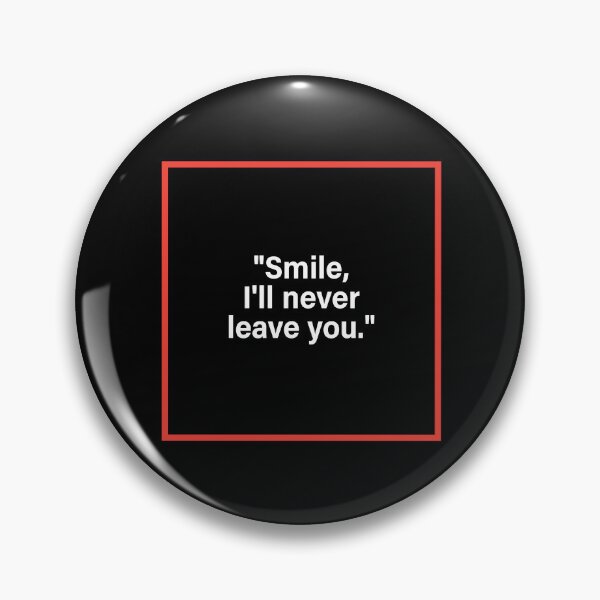 Item preview, Red Frame Thoughts | Smile. I'll Stay. | Minimal Typography Art designed and sold by Lifer Art and Design.