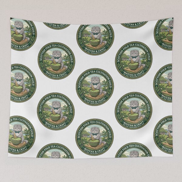 Item preview, Scottish Fold Matcha Tea Guild Ceramic Whisk designed and sold by PictoVibe.