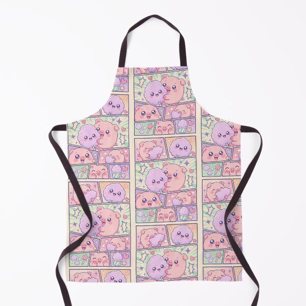 Item preview, Kawaii Pig Eating Cotton Candy Pop Panels designed and sold by Magmashup.