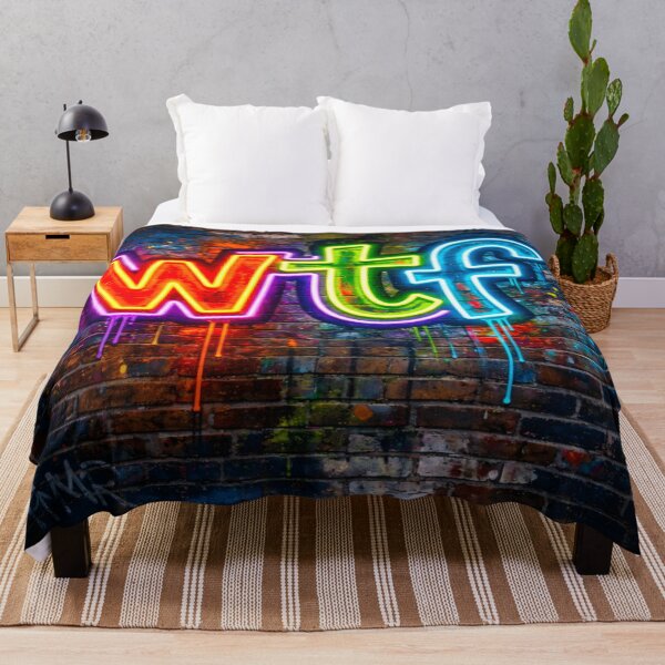 Item preview, Neon Graffiti WTF Wall designed and sold by LMLStews.