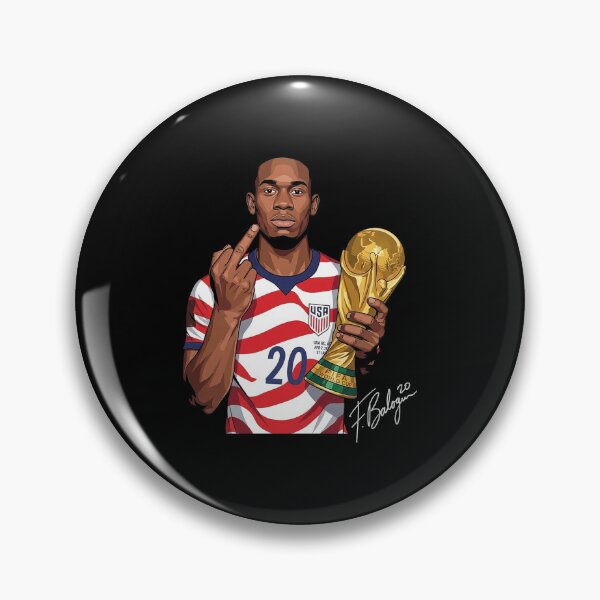 Item preview, Folarin Balogun Middle Finger World Cup Champion 2026 designed and sold by DeLafroozdesign.