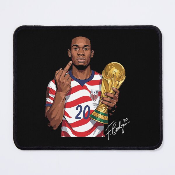 Item preview, Folarin Balogun Middle Finger World Cup Champion 2026 designed and sold by DeLafroozdesign.