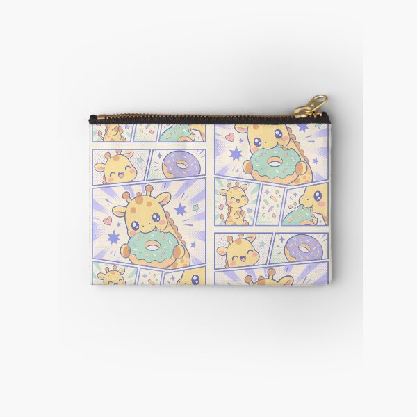 Item preview, Kawaii Giraffe Eating Donuts Pop Panels designed and sold by Gift Phrase Studio.