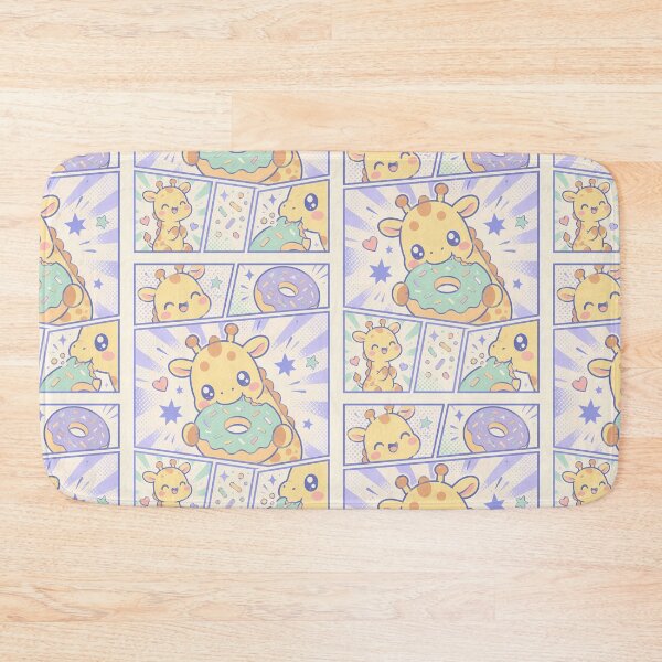 Item preview, Kawaii Giraffe Eating Donuts Pop Panels designed and sold by Gift Phrase Studio.