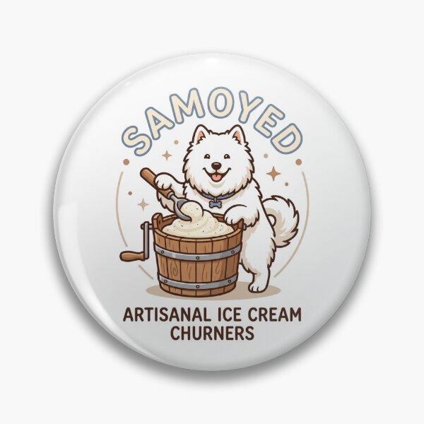 Artikelvorschau, Samoyed Handisanal Ice Cream Churners Vanillebohne entworfen und verkauft von PictoVibe.